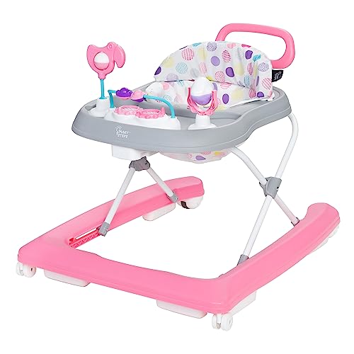 New Smart Steps Plus 2-in-1 Walker with Deluxe Toys, Orbits Pink