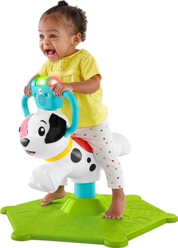 New Fisher-Price Toddler Ride-On Bouncer with Music & Lights