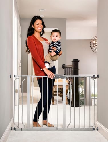 New Regalo Easy Step 49-Inch Extra Wide Baby Gate (Platinum)