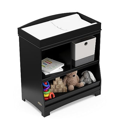 New Graco Benton Changing Table with Storage (Black)