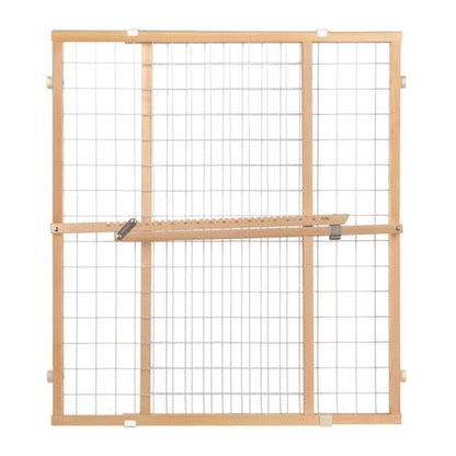 New Toddleroo Extra Wide Wooden Baby Gate 29.5"-50" Wide 31" Tall