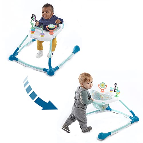 New Kolcraft Tiny Steps Too 2-in-1 Infant and Baby Activity Push Walker with Steel Base