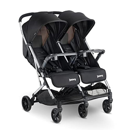 Joovy Kooper X2 Double Stroller Lightweight Travel Stroller (Black)