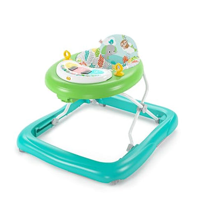 New Bright Starts Tiny Trek 2-in-1 Baby Activity Walker - Jungle Vines