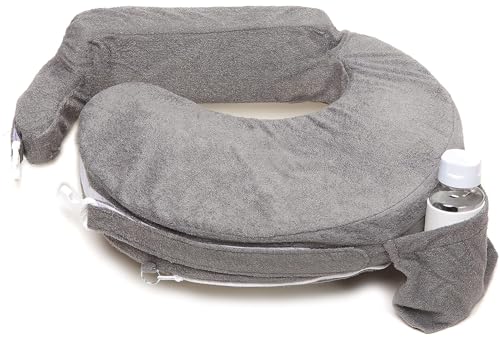 My Brest Friend Nursing Pillow - Deluxe - Enhanced Comfort w/ Slipcover (Evening Grey)