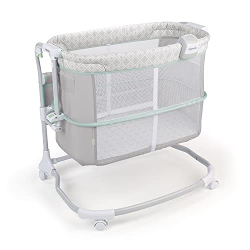 New Ingenuity Dream & Grow Bedside Baby Bassinet Adjustable Height Crib (Tesse)