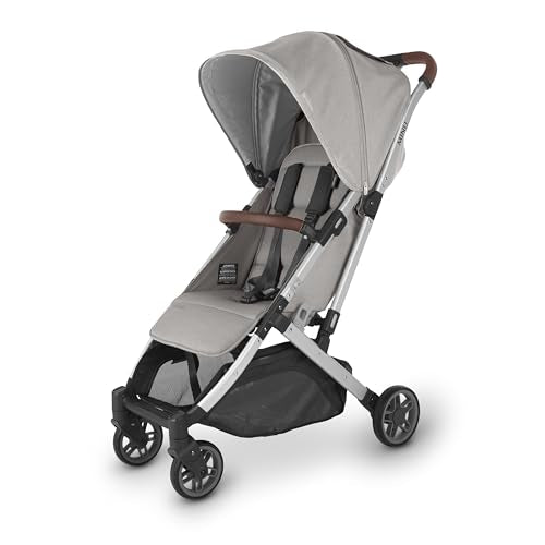 New UPPAbaby Minu V2 Stroller Stella (Grey Mélange/Silver Frame/Chestnut Leather)