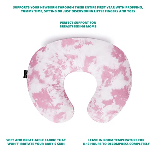 New Dream On Me Beeboo Nursing Pillow and Positioner, Soft and Breathable (Pink)