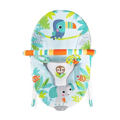 New Bright Starts Baby Bouncer Soothing Vibrations Infant Seat (Rainforest Vibes)