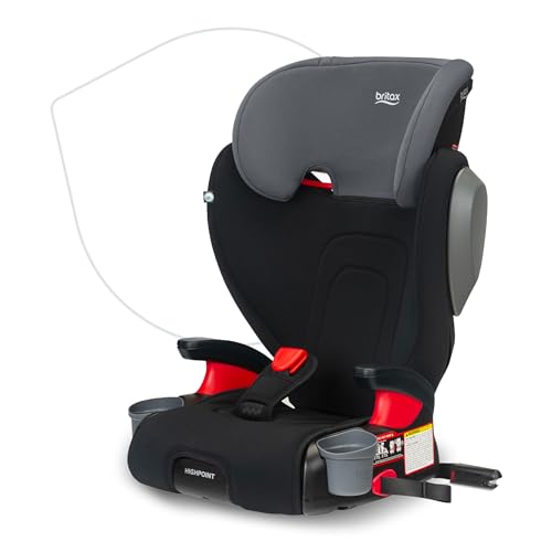 New Britax Highpoint Backless Belt-Positioning Booster Seat (Black Ombre)