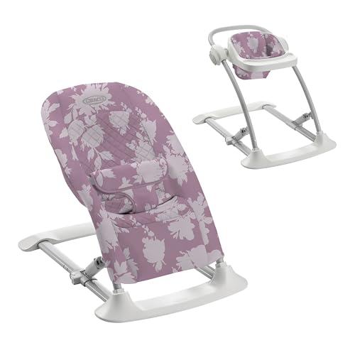 New Graco Jumpstart 4-in-1 Adjustable Infant Activity Bouncer & Jumper, Versatile Baby Swing, Floor Seat, and Kids Chair with Snack Tray, Lilac Mod