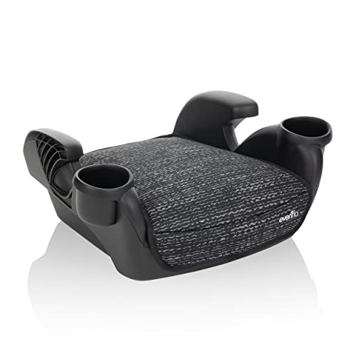 New Evenflo GoTime No Back Booster Car Seat (Static Black)