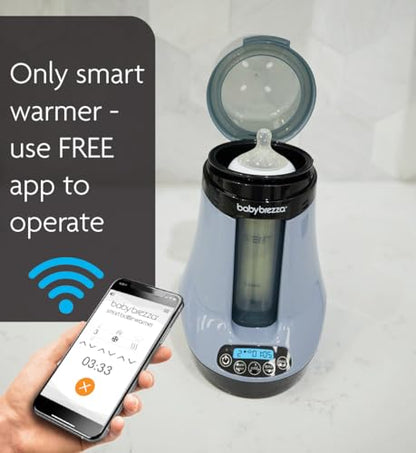 New Baby Brezza Safe & Smart Bottle Warmer-Wireless Bluetooth Control (Slate)