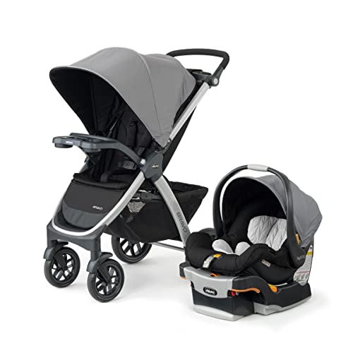 Chicco Bravo 3-in-1 Trio Travel System with KeyFit 30 Infant Car Seat (Camden/Black)