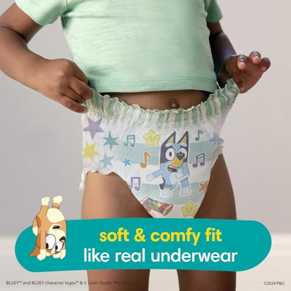 New Pampers Easy Ups Boys & Girls Bluey Potty Training Pants (Size 3T-4T, 66 Count)