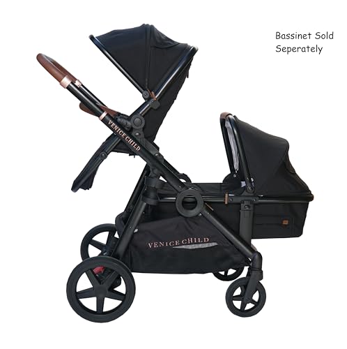 Venice Child Maverick Single to Double Stroller (Eclipse Black)