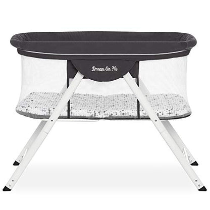 New Dream On Me Poppy Traveler Portable Bassinet (Dark Grey)