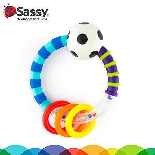 New Sassy Ring Rattle | Developmental Baby Toy for Early Learning