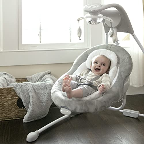 New Ingenuity InLighten 6-Speed Foldable Baby Swing (Twinkle Tails Bunny)