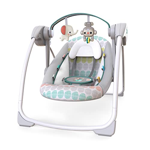 New Bright Starts Portable Automatic 6-Speed Baby Swing (Whimsical Wild)