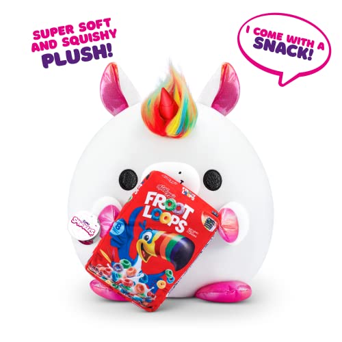 ZURU Snackles Froot Loops Unicorn Super Sized 14 inch Plush (Stuffed Animal)