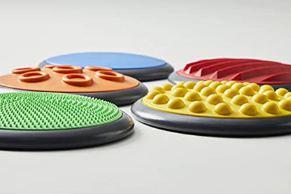 New GONGE Tactile Sensory Discs - Set of 20 Textured Stepping Discs (Vibrant)