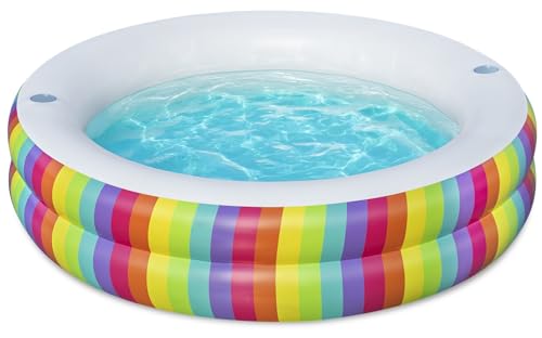 New Bestway H2OGO! Rainbow Dreams Round Inflatable Family Pool