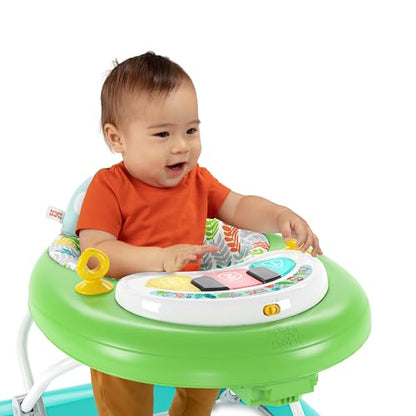 New Bright Starts Tiny Trek 2-in-1 Baby Activity Walker - Jungle Vines