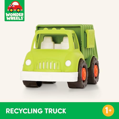 New Battat- Wonder Wheels- Recycling Truck – Toy Garbage Truck – Kidsy