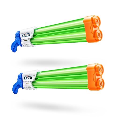 New X-Shot Large Dual Stream Water Blaster 2 Pack by ZURU Dual Play Water Toy