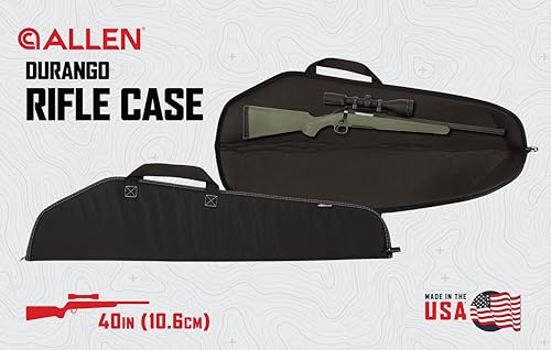 New Allen Company Durango Rifle Case - 40-Inch Soft Gun Bag (Black)