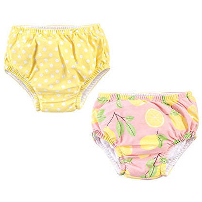 New Hudson Baby Unisex Baby Swim Diapers (Pink Lemons)