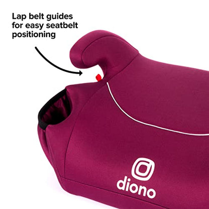 New Diono Solana No Latch Backless Booster Car Seat (Pink/Purple)