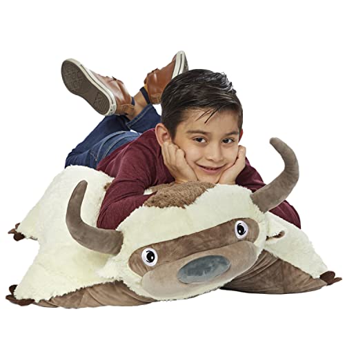 Pillow Pets 30” Jumboz Appa Stuffed Animal, Nickelodeon Avatar: The Last Airbender Plush Toy (White)