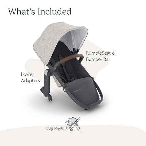 UPPAbaby RumbleSeat V2+ (Anthony (White+Grey Chenille))