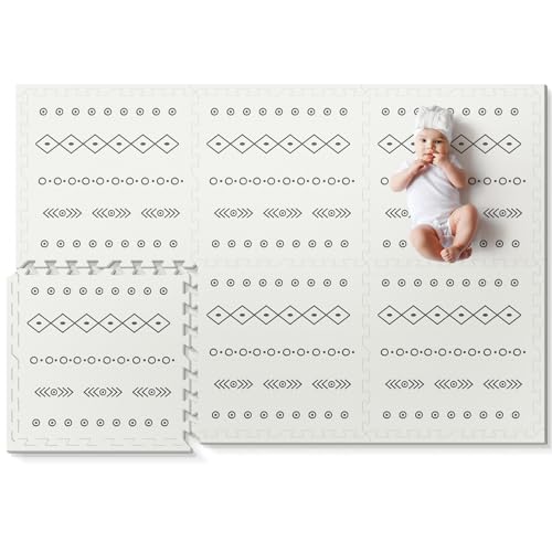 New PIGLOG Baby Play Mat - 72x48" Foam Puzzle Mat, Bohemia