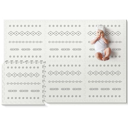 New PIGLOG Baby Play Mat - 72x48" Foam Puzzle Mat, Bohemia