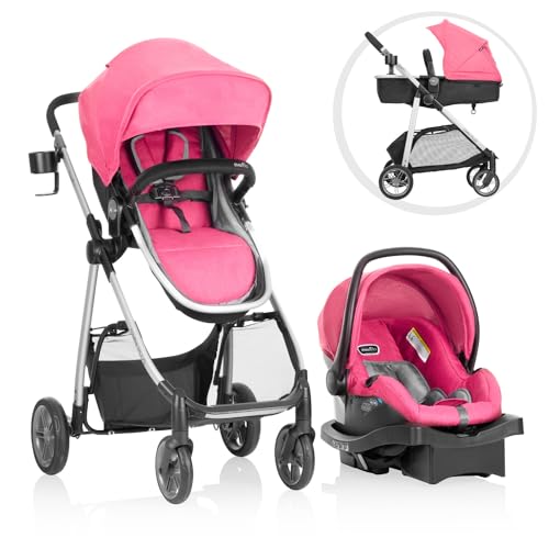 New Evenflo Omni Plus Modular Travel System (Brizo Pink)