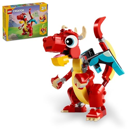 New LEGO Creator 3 in 1 Red Dragon Toy 31145