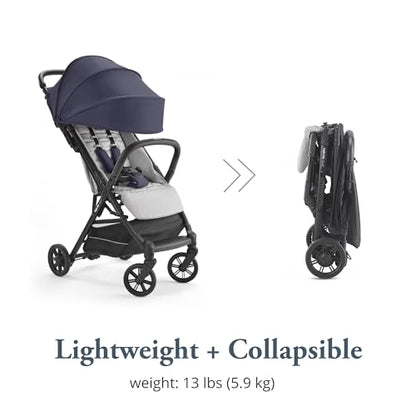 Inglesina Quid Baby Stroller - Large Canopy (College Navy) (Read the description)