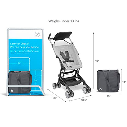 New Munchkin® Sparrow™ Ultra Compact Lightweight Travel Stroller for Babies & Toddlers (Grey)