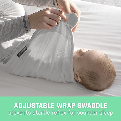 New SwaddleMe by Ingenuity Original Swaddle, 3-Pack, Superstar (Blue/Gray/White)