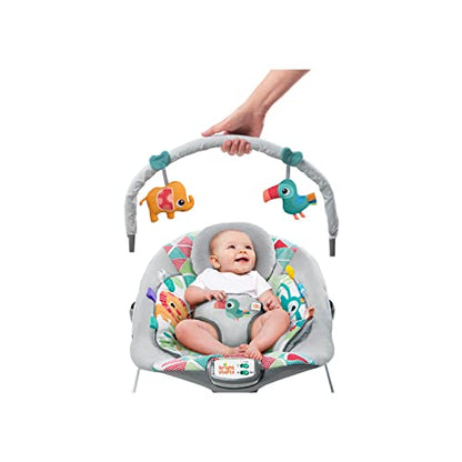 New Bright Starts Baby Bouncer Soothing Vibrations Infant Seat (Toucan Tango)