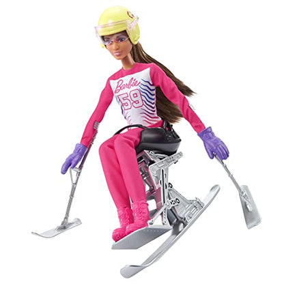 New Barbie Winter Sports para Alpine Skier Brunette Doll (12 in)