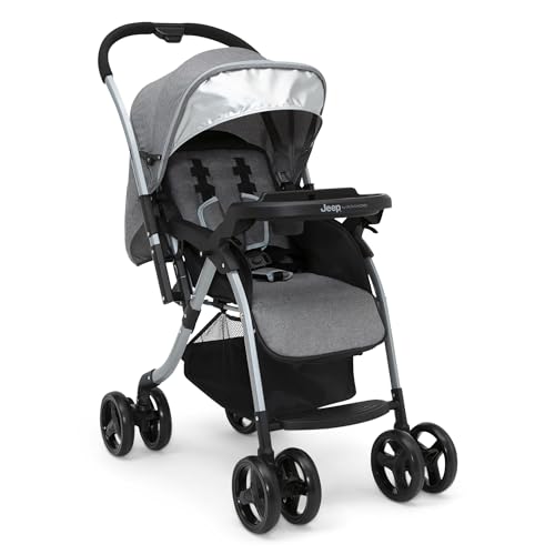 New Jeep Unlimited Reversible Handle Stroller (Grey Tweed)