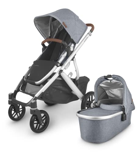 UPPAbaby Vista V2 Stroller with Bassinet (Gregory - Blue Mélange)