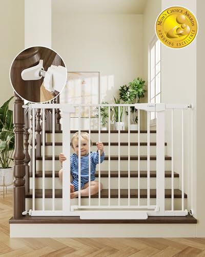 New Cumbor 29.7-46" Baby Gate for Stairs (White)