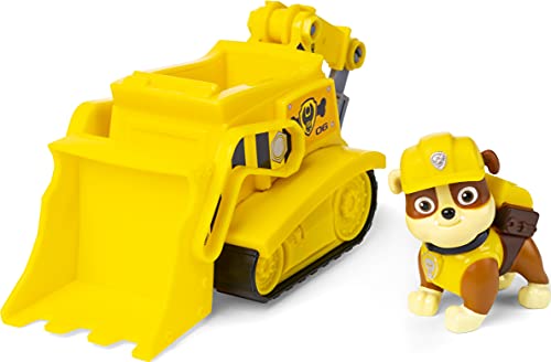 New Paw Patrol, Rubble’s Bulldozer Vehicle with Collectible Figure