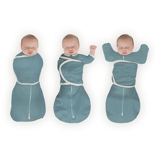 SwaddleDesigns 6-Way Omni Swaddle Sack (Heathered Teal)