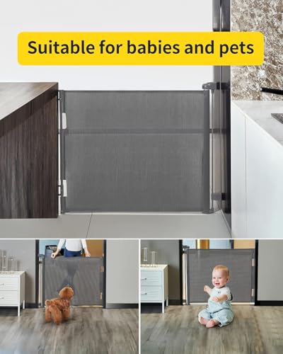 Mesh dog gate retractable best sale